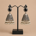 Charulata Bell Black Stones Jhumka