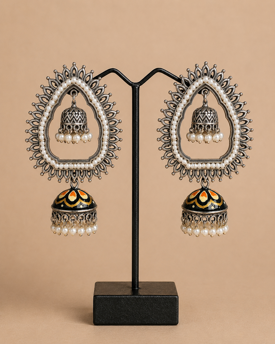 Charulata Exclusive Hand Painted Jhumka