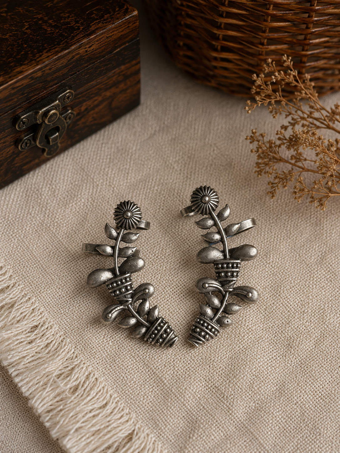 Charulata Floral Bastet Earcuff