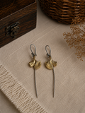 Charulata  Dual Tone Fish with Long Tails Bugadi Earrings