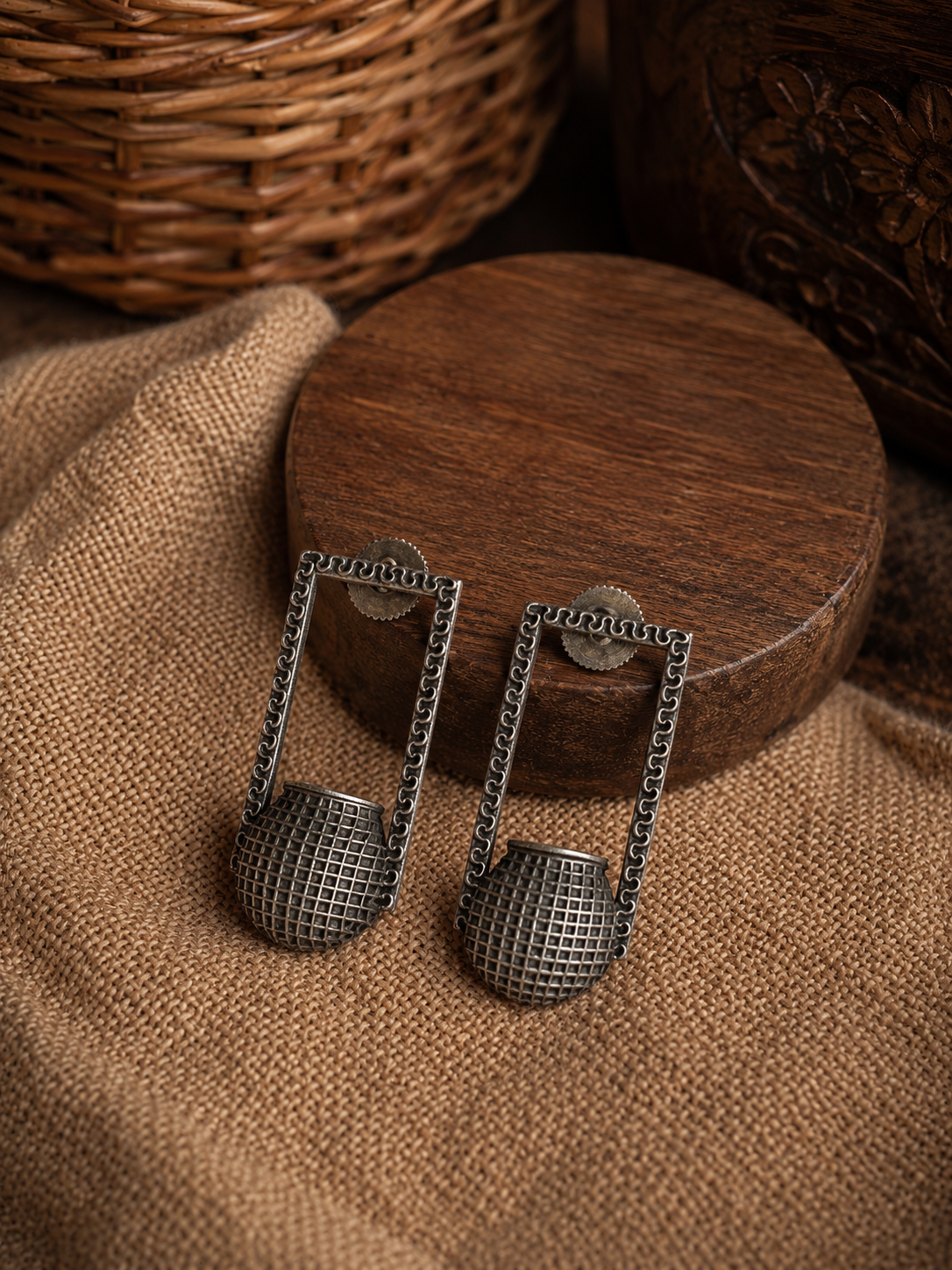 Charulata Matka Stud Earrings