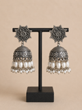 Charulata Pearl Beaded Jhumka